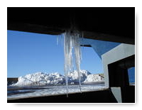 stalactites de glace