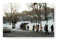 rush du matin sur Édouard-Montpetit