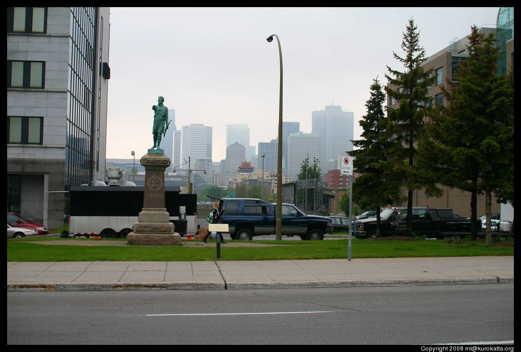 centre de Montréal dans le smog