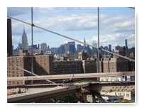 Manhattan seen from the Brooklyn Bridge