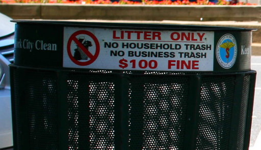 sign: litter only