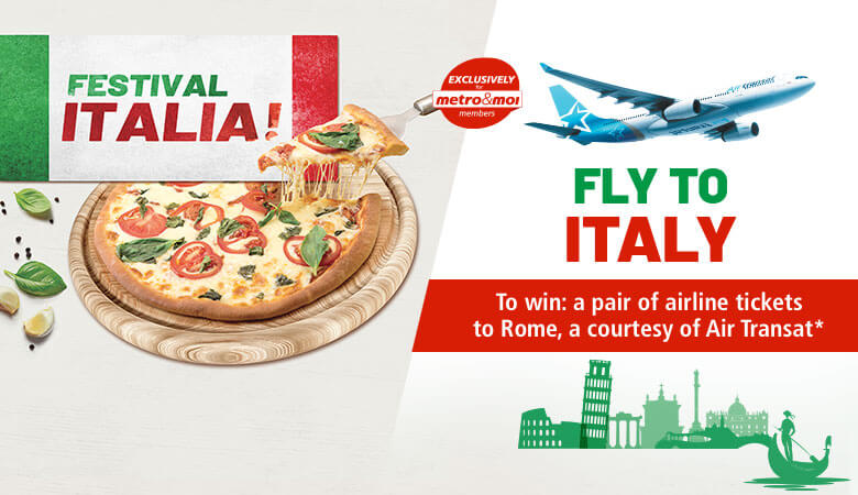 To win: a pair of airline tickets to Rome