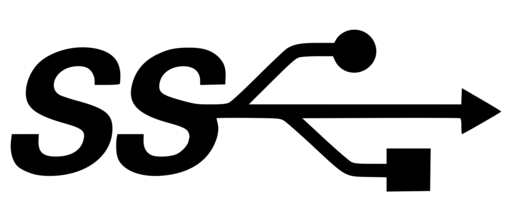 USB logo marked SS