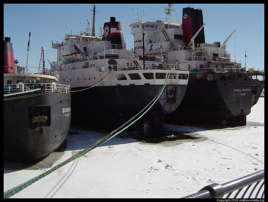 des bateaux dans le Saint-Laurent