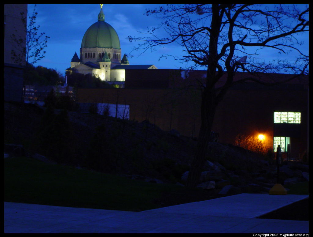 l'oratoire Saint-Joseph vu depuis André-Aisenstadt