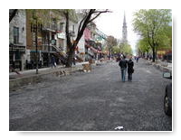 rue Saint-Denis, en travaux