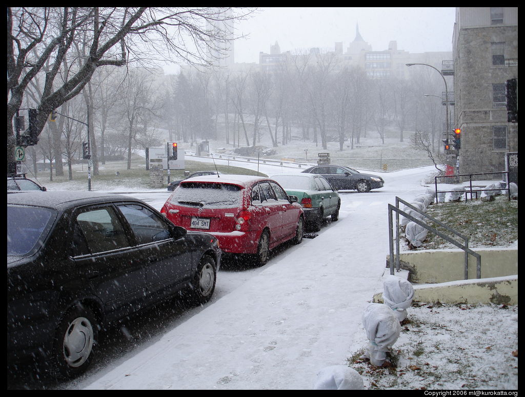 légère neige sur Louis-Colin