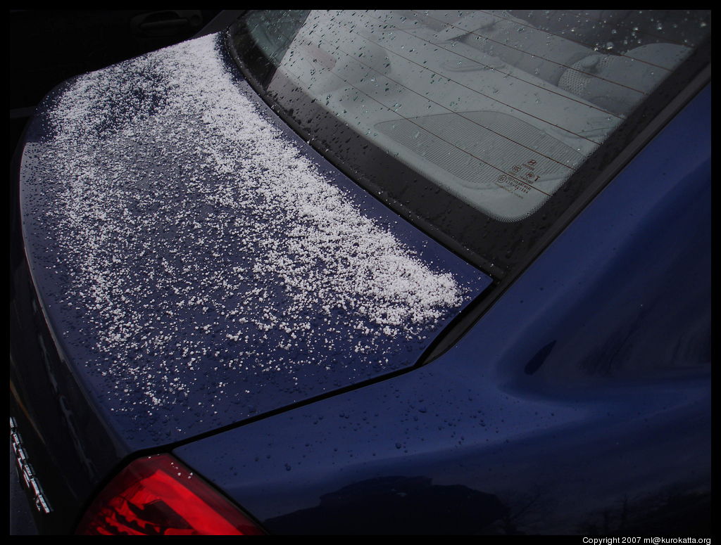 neige timide de début novembre