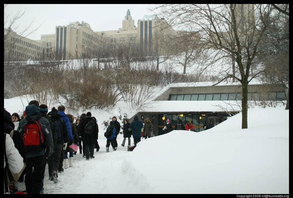 rush du matin à Université-de-Montréal