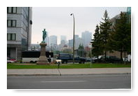 centre de Montréal dans le smog