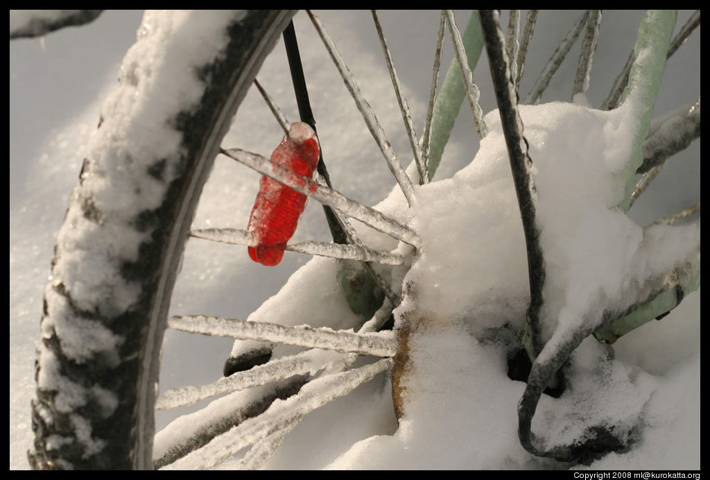 vélo solidement garé