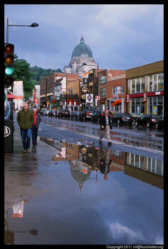 Côte-des-Neiges après la pluie