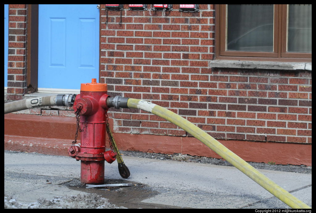 borne d'incendie à double branchement