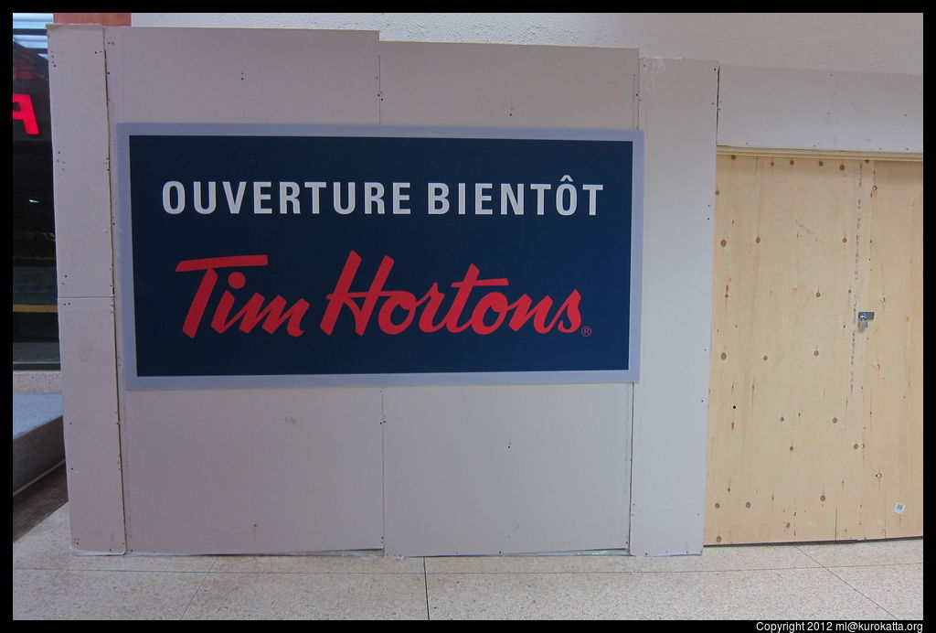 Tim Hortons bientôt