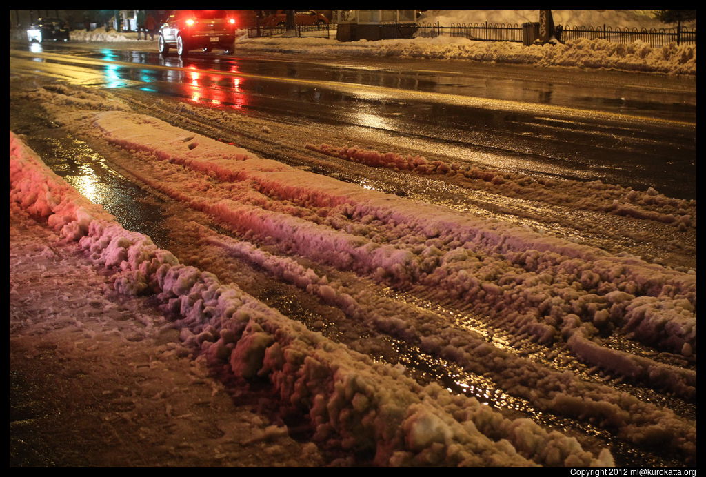 neige colorée