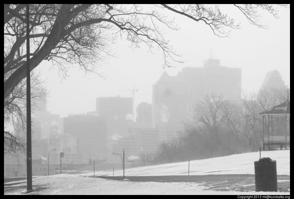 silhouette du centre-ville