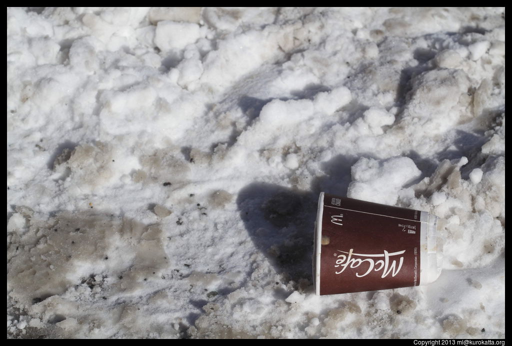 McCafé dans la neige