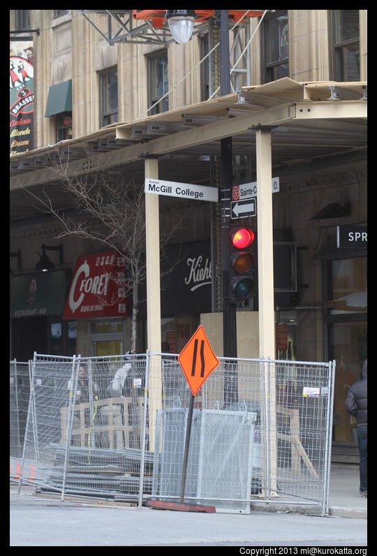 travaux sur Sainte-Catherine