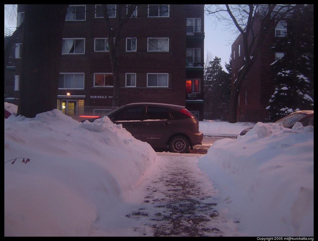 Montreal still had a little snow