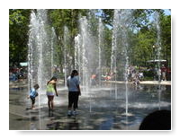 Battery Park walk-in fountain