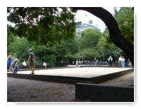 pétanque at Washington Square Park