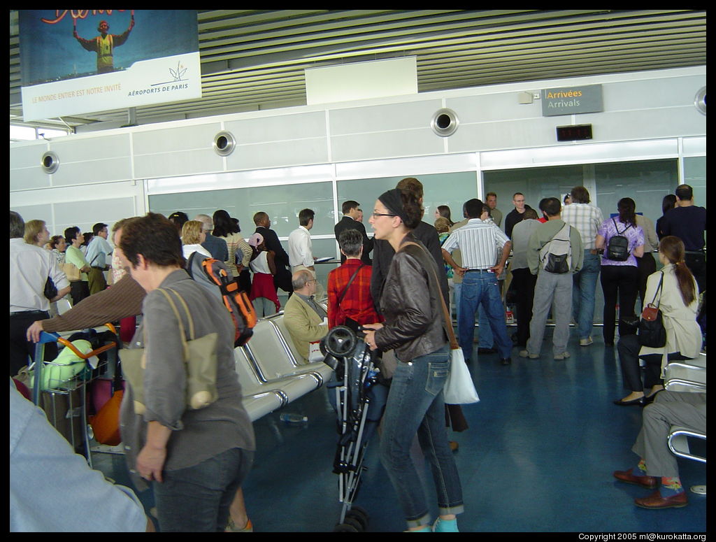 attente interminable à l'arrivée