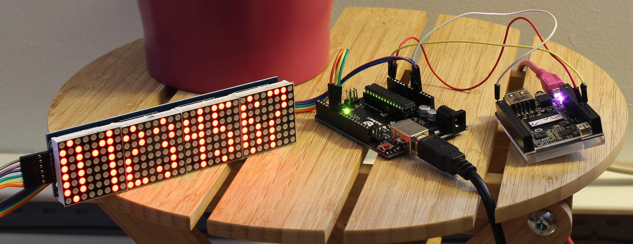 32x8 LED display, Arduino, Chip