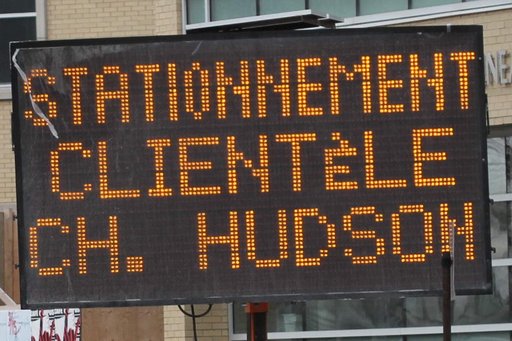 stationnement clientèle ch. Hudson